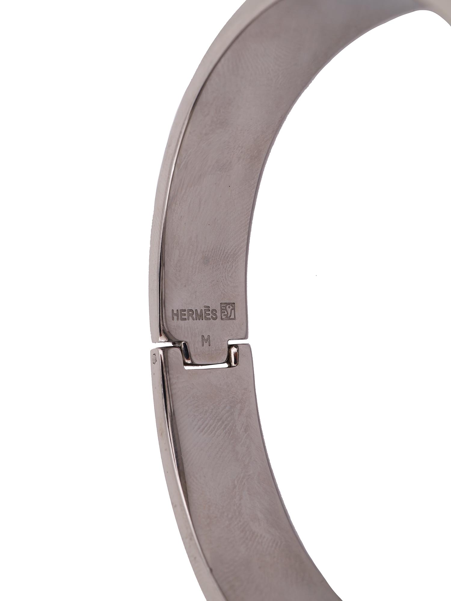 HERMES CLIQUE H YELLOW PALLADIUM PLATED BRACELET PIC-3